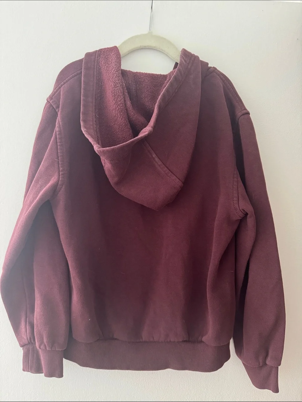 Nike Kids Maroon Zip-Up Hooded Sweatshirt